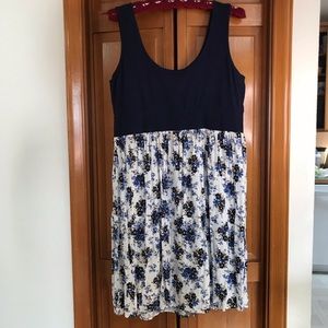Torrid Navy Blue Tank Floral Dress